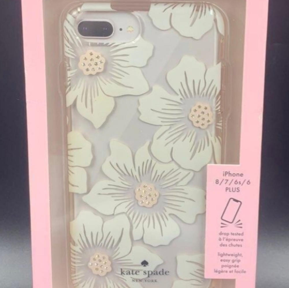 Kate Spade Apple iPhone 8/ 7/ 6 Protective Hardshell Case - Hollyhock Floral
